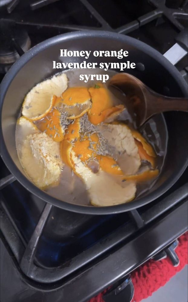How to make: Honey Orange Lavender Simple Syrup